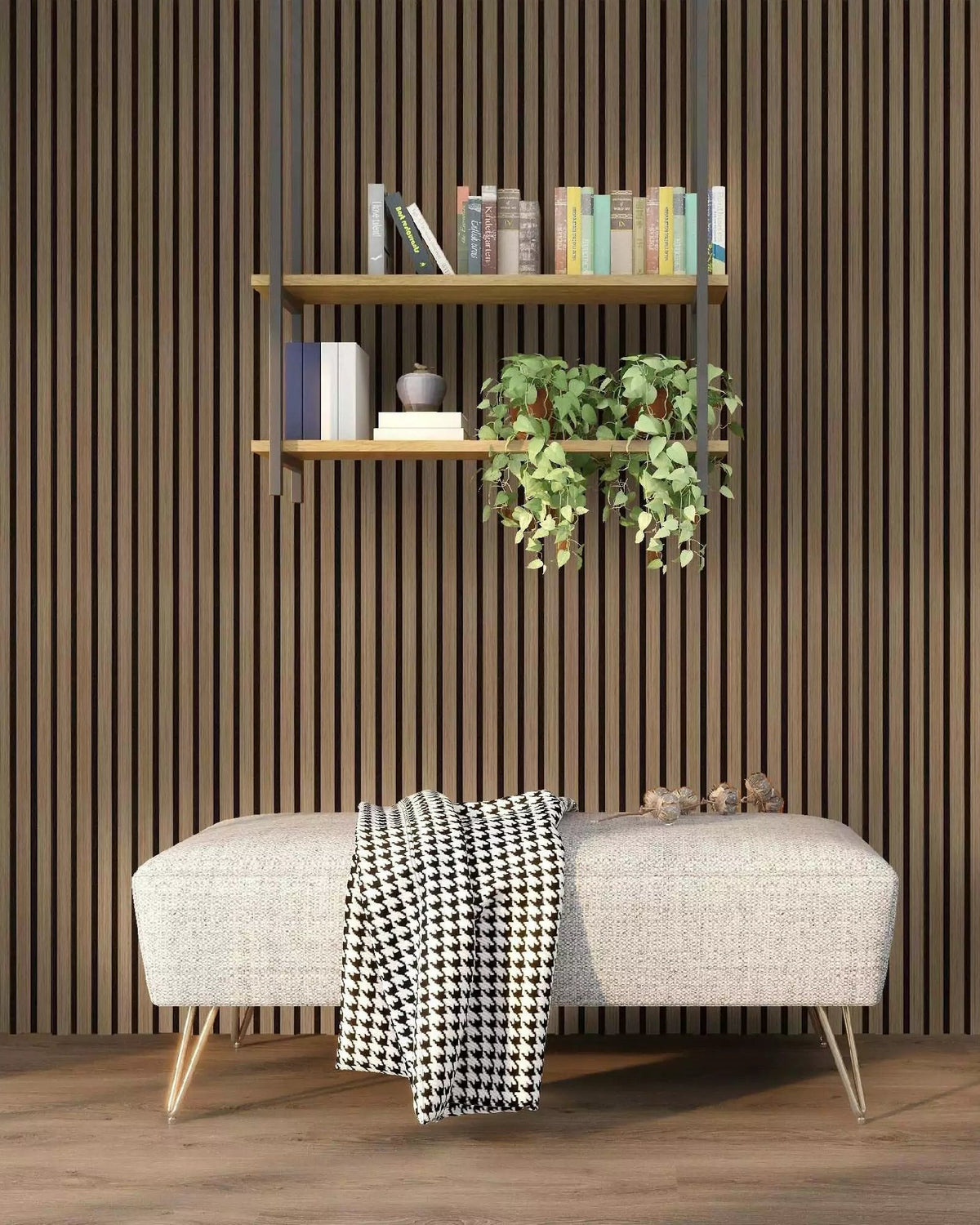 Sample Medium Oak Acoustic Wall Panel