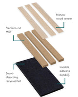 Light Oak Acoustic Wall Panel