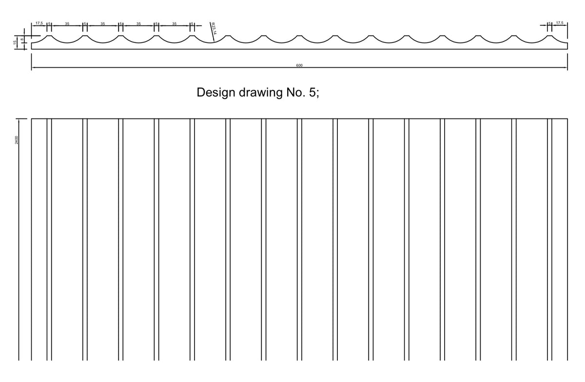 Fluted MDF Panel