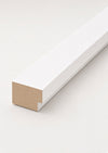 Brilliant White end trim for acoustic slat panels