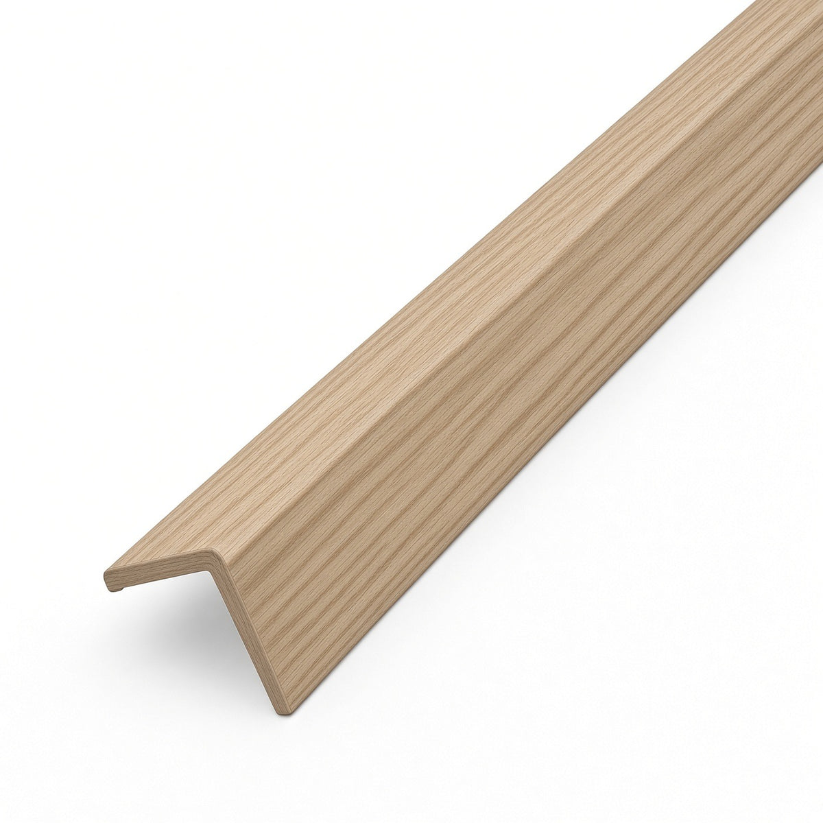 Light Oak corner and top trim for acoustic slat panels
