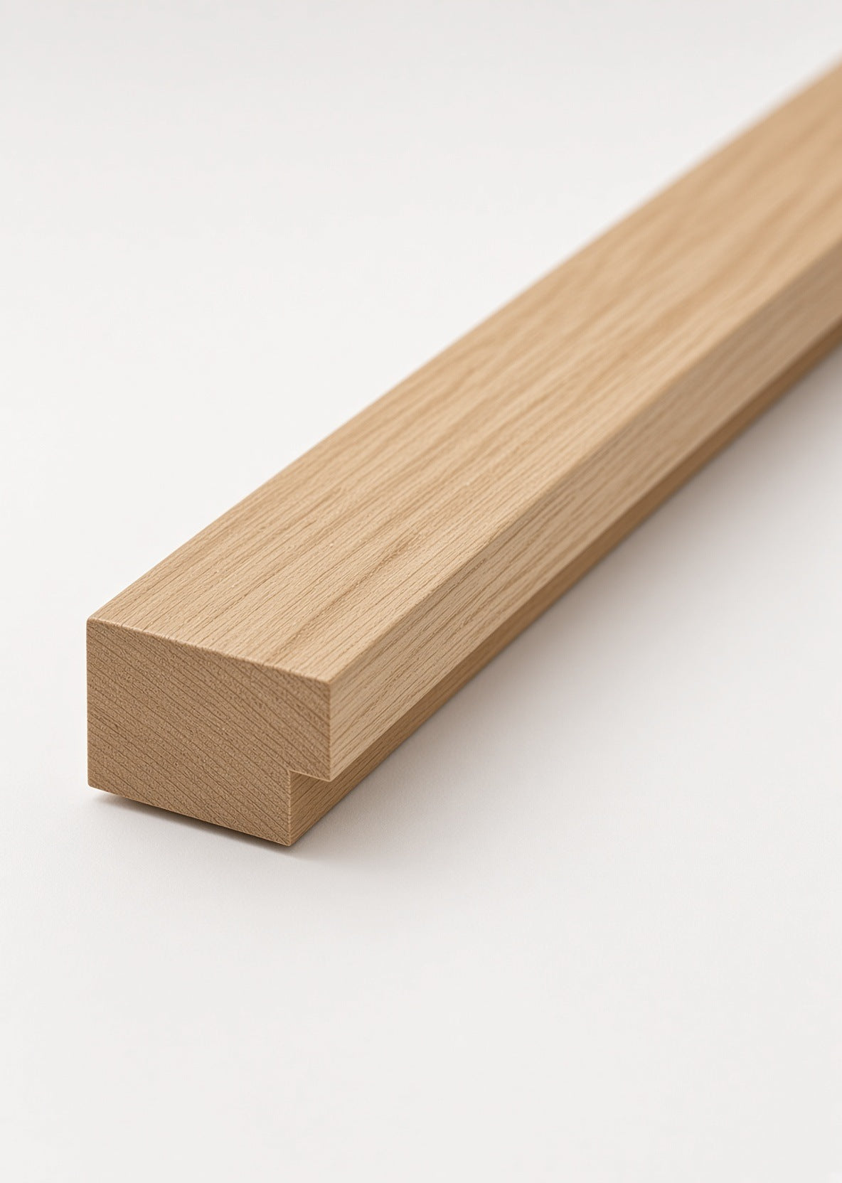 Light Oak end trim for acoustic slat panels